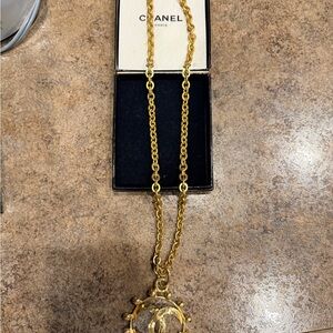 CHANEL Gold Chain Necklace with Iconic Pendant